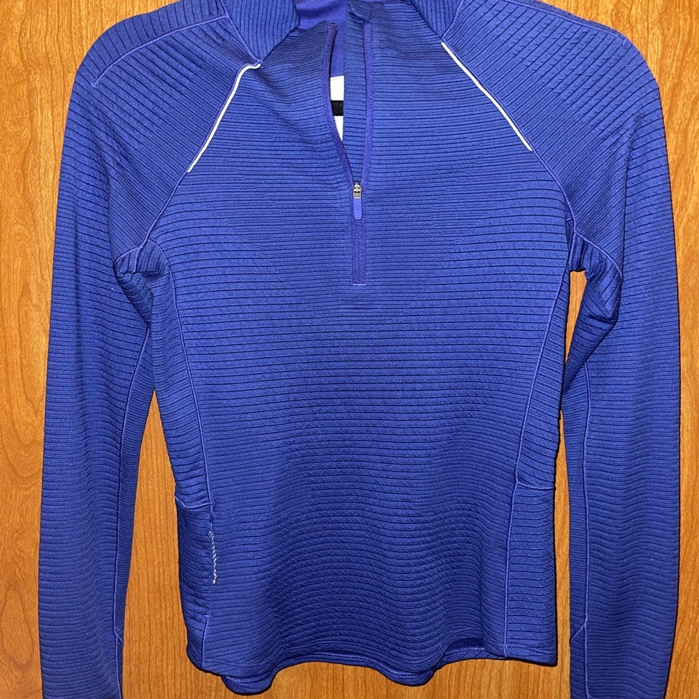 Lululemon Athletica Blue Quarter-Zip Pullover